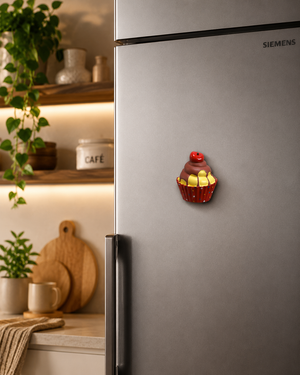Magnete da frigorifero – Cupcake al cioccolato – Immagine 2
