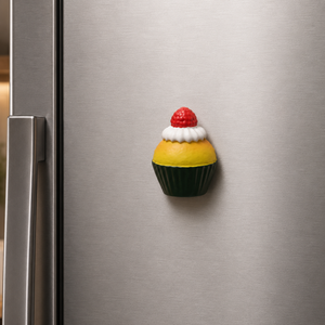 Magnete da frigorifero – Cupcake al limone e frutti di bosco – Immagine 3