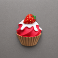 Magnete da frigorifero – Cupcake alla fragola – Immagine 1