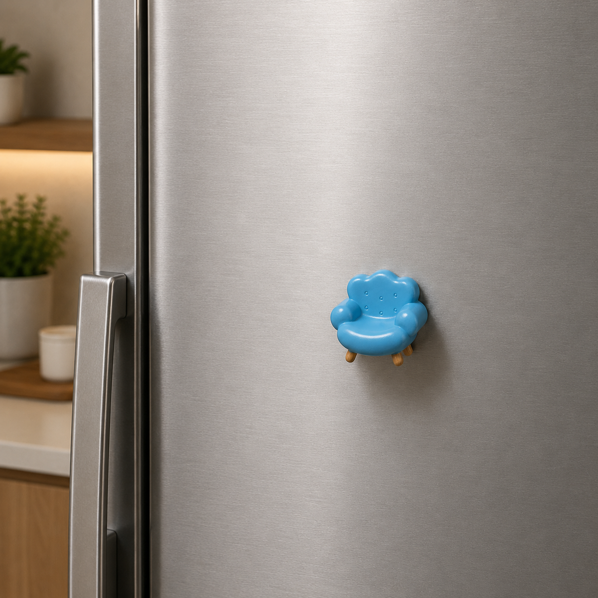Magnete da frigorifero – Divano nuvola blu – Immagine 2