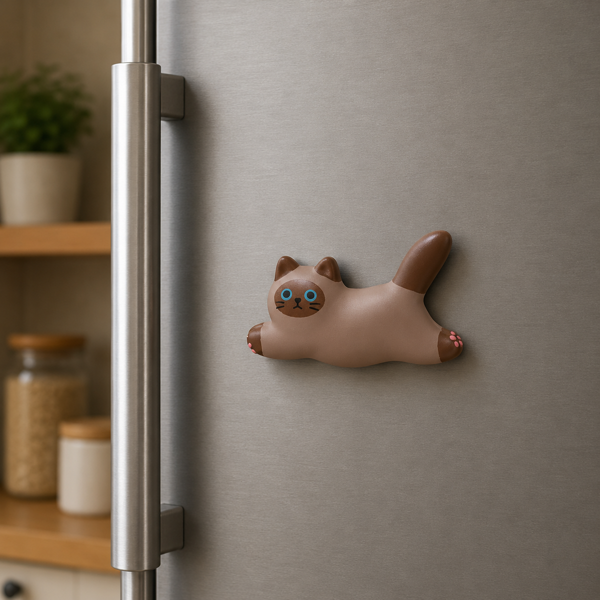 Magnete da frigorifero – Gatto marrone – Immagine 2