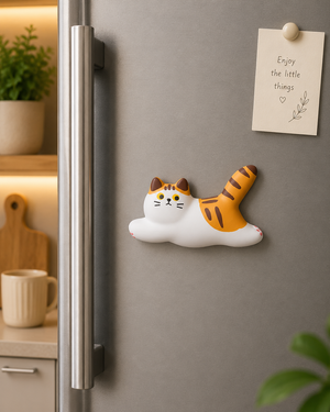 Magnete da frigorifero – Gatto tigrato arancione – Immagine 3