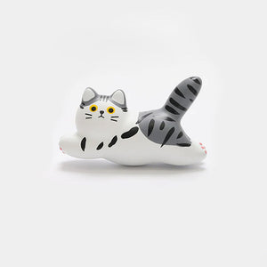 Magnete da frigorifero – Gatto tigrato grigio – Immagine 1