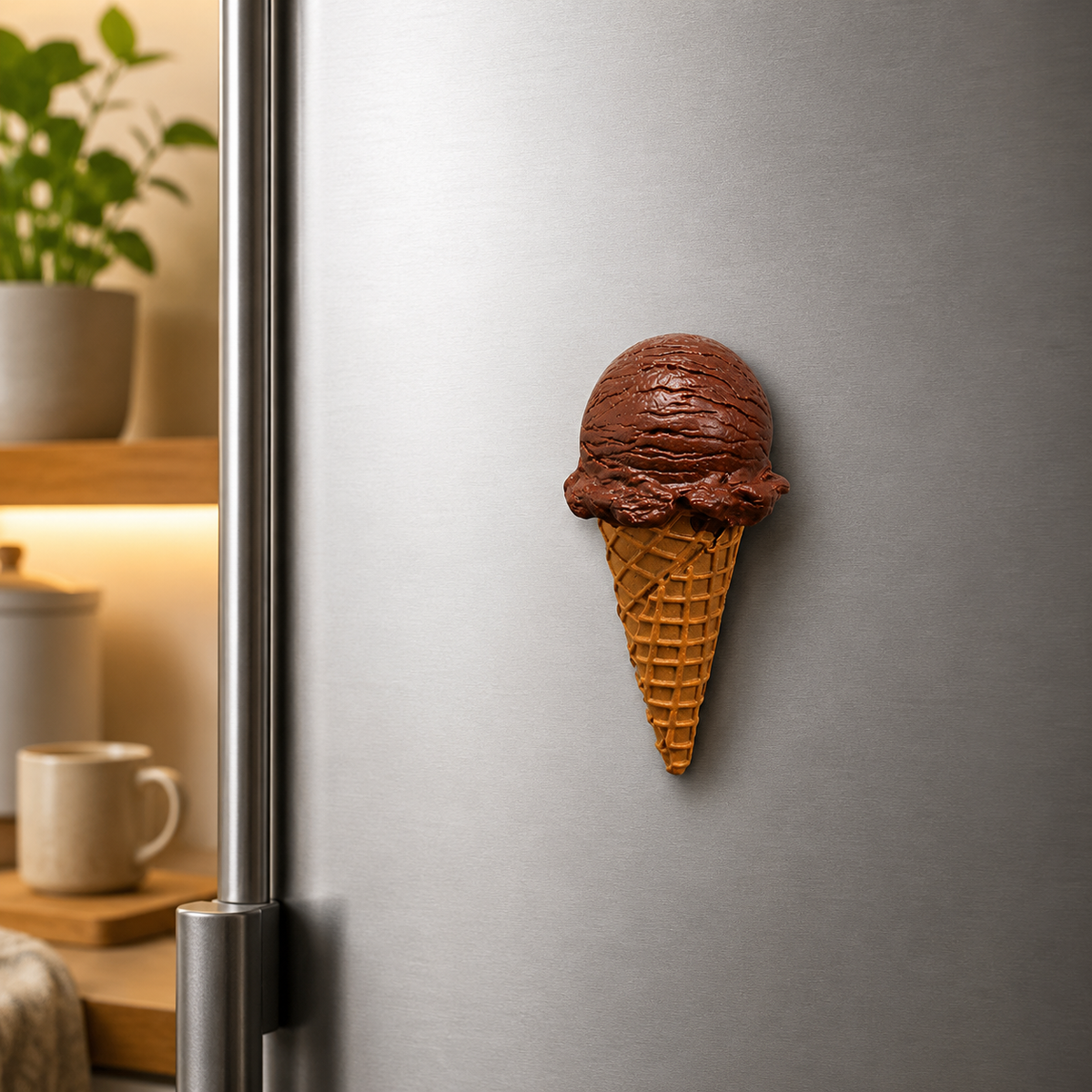 Magnete da frigorifero – Gelato al cioccolato – Immagine 2
