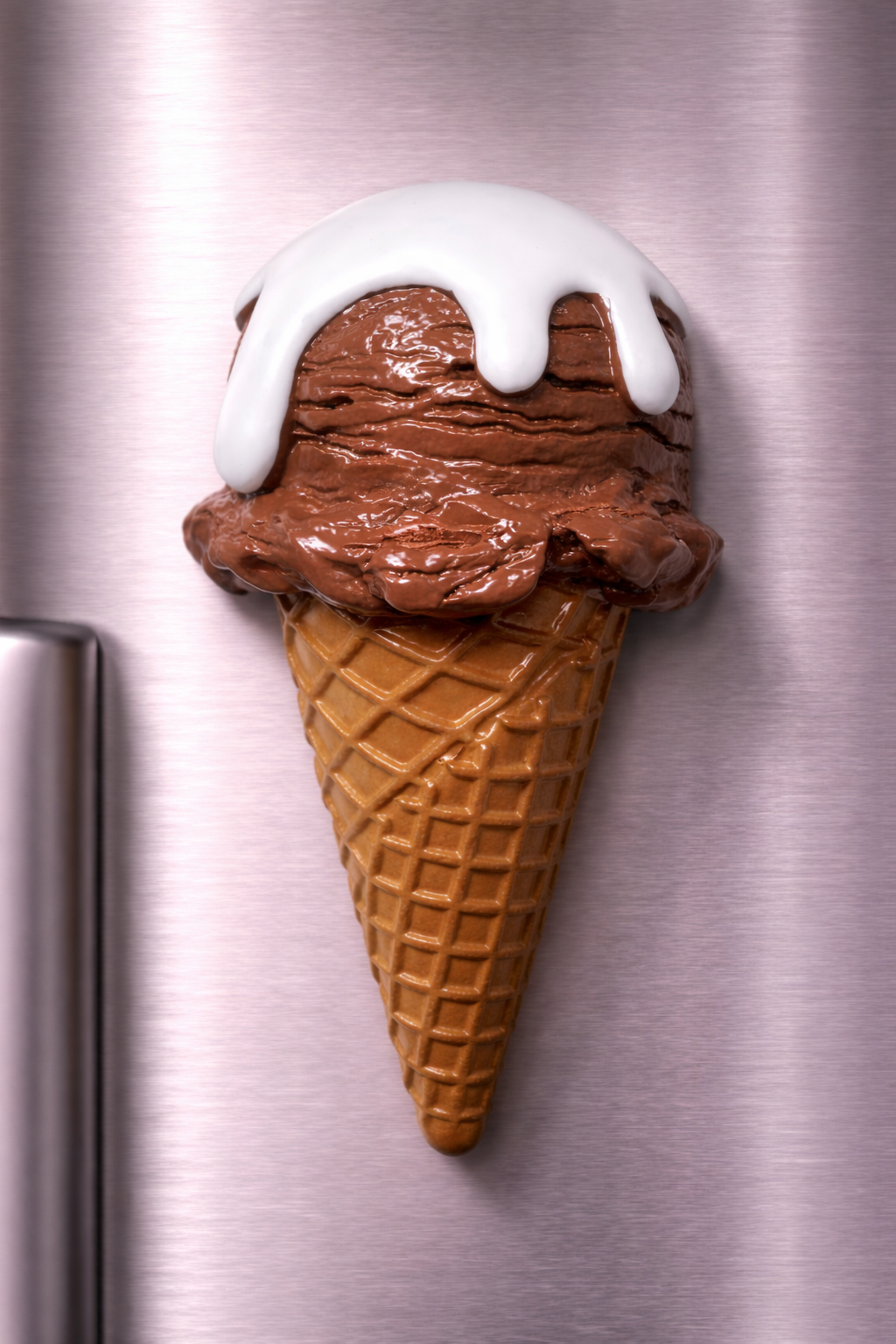 Magnete da frigorifero – Gelato al cioccolato con panna – Immagine 1