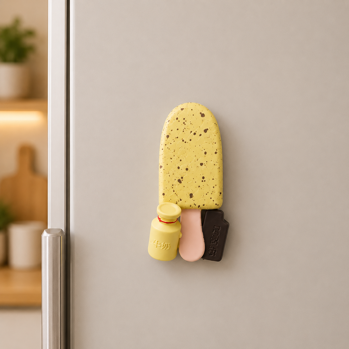 Magnete da frigorifero – Gelato al latte e cioccolato – Immagine 2