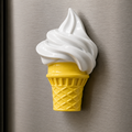 Magnete da frigorifero – Gelato alla vaniglia – Immagine 1