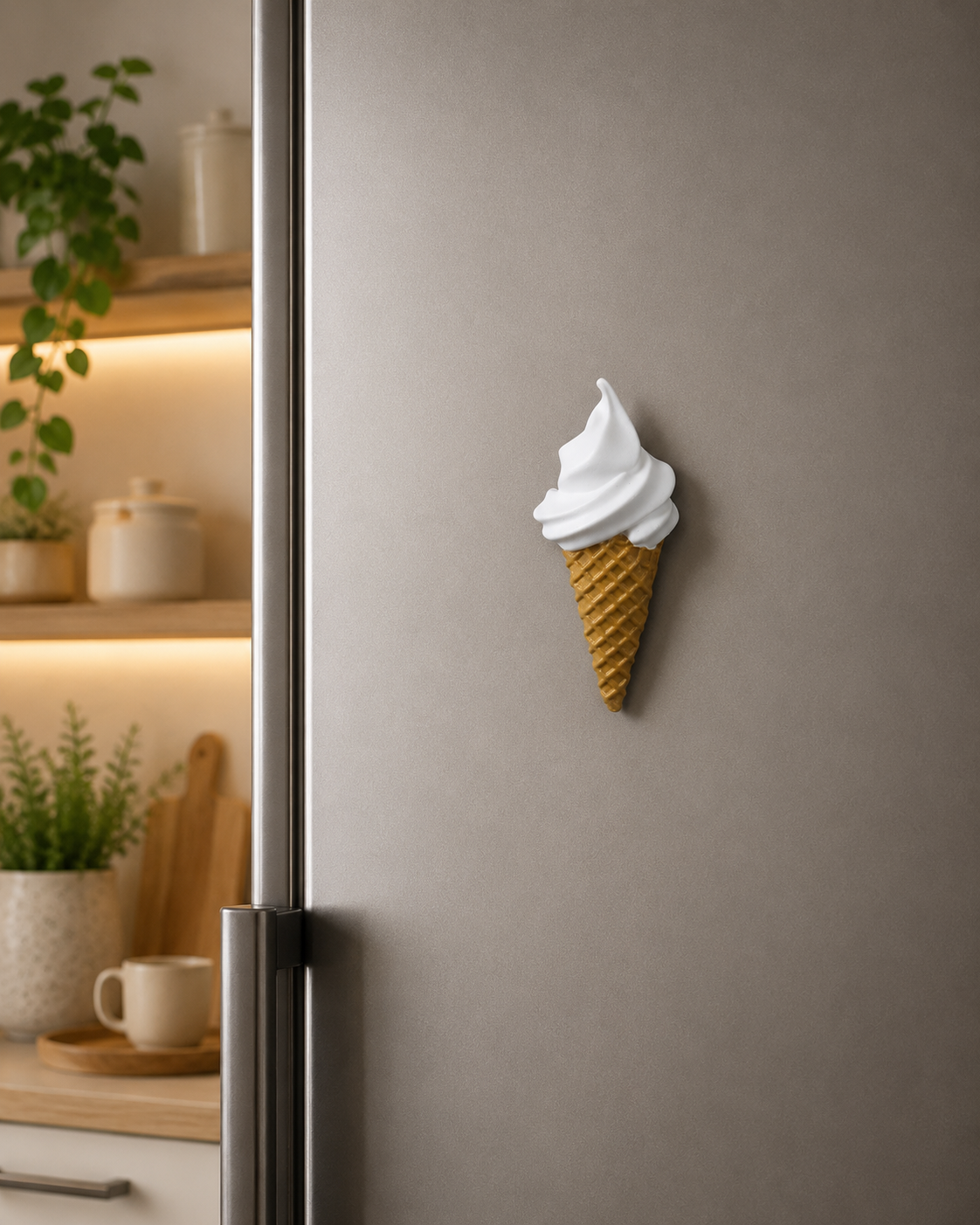 Magnete da frigorifero – Gelato alla vaniglia – Immagine 2