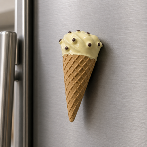 Magnete da frigorifero – Gelato alla vaniglia con scaglie di cioccolato – Immagine 2