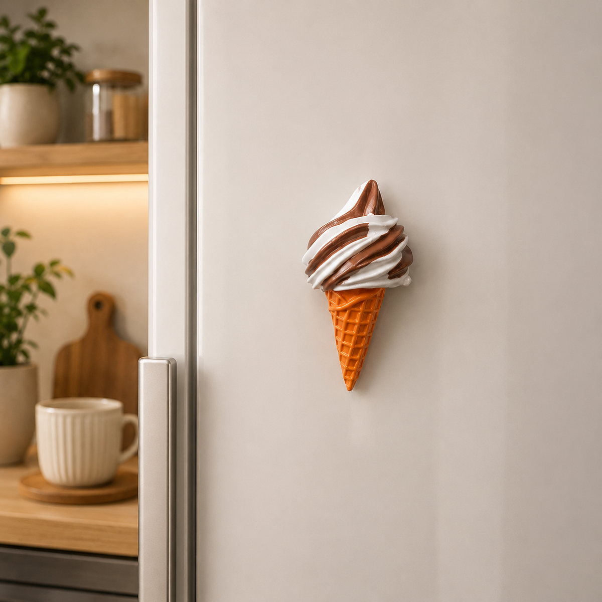 Magnete da frigorifero – Gelato alla vaniglia e caffè – Immagine 2