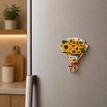 Magnete da frigorifero – Grande mazzo di girasoli – Immagine 1