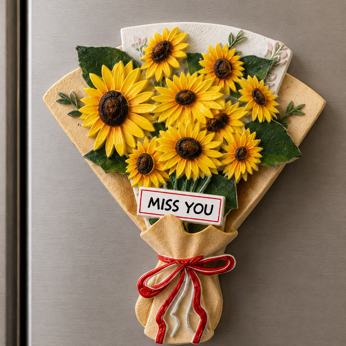 Magnete da frigorifero – Grande mazzo di girasoli – Immagine 2