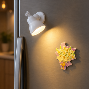 Magnete da frigorifero – Lampada da scrivania bianca luminosa – Immagine 1