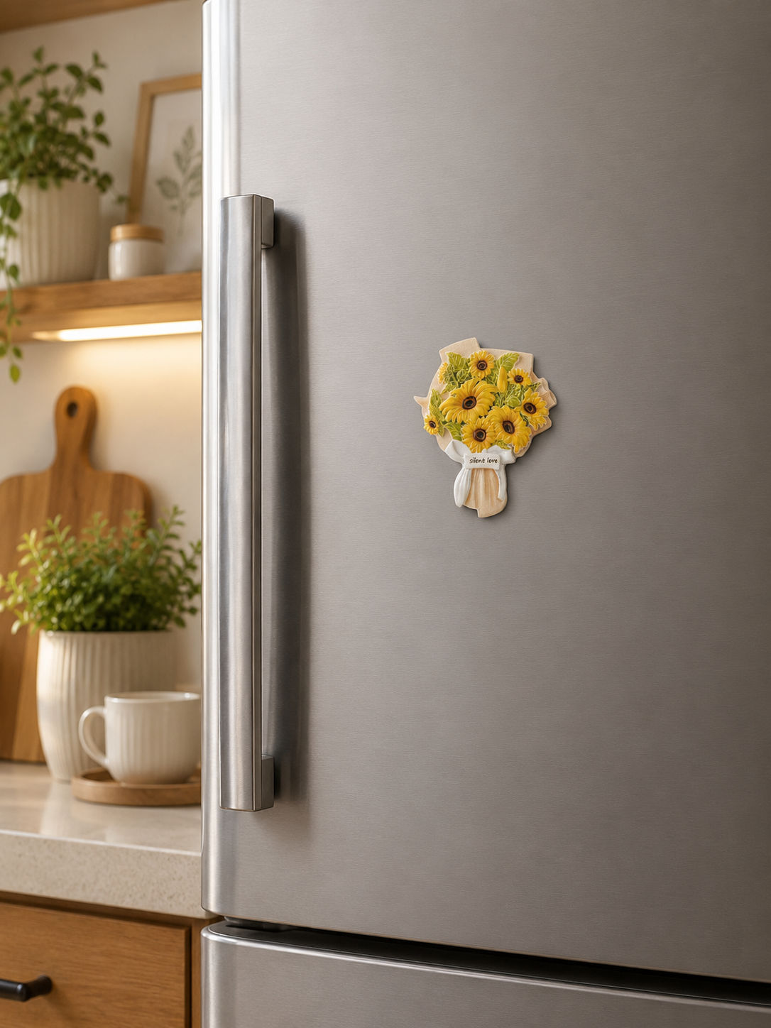 Magnete da frigorifero – Mazzo di girasoli – Immagine 1