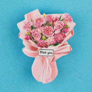 Magnete da frigorifero – Mazzo di rose rosa – Immagine 2