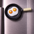 Magnete da frigorifero – Padella con uovo dagli occhi buffi – Immagine 1