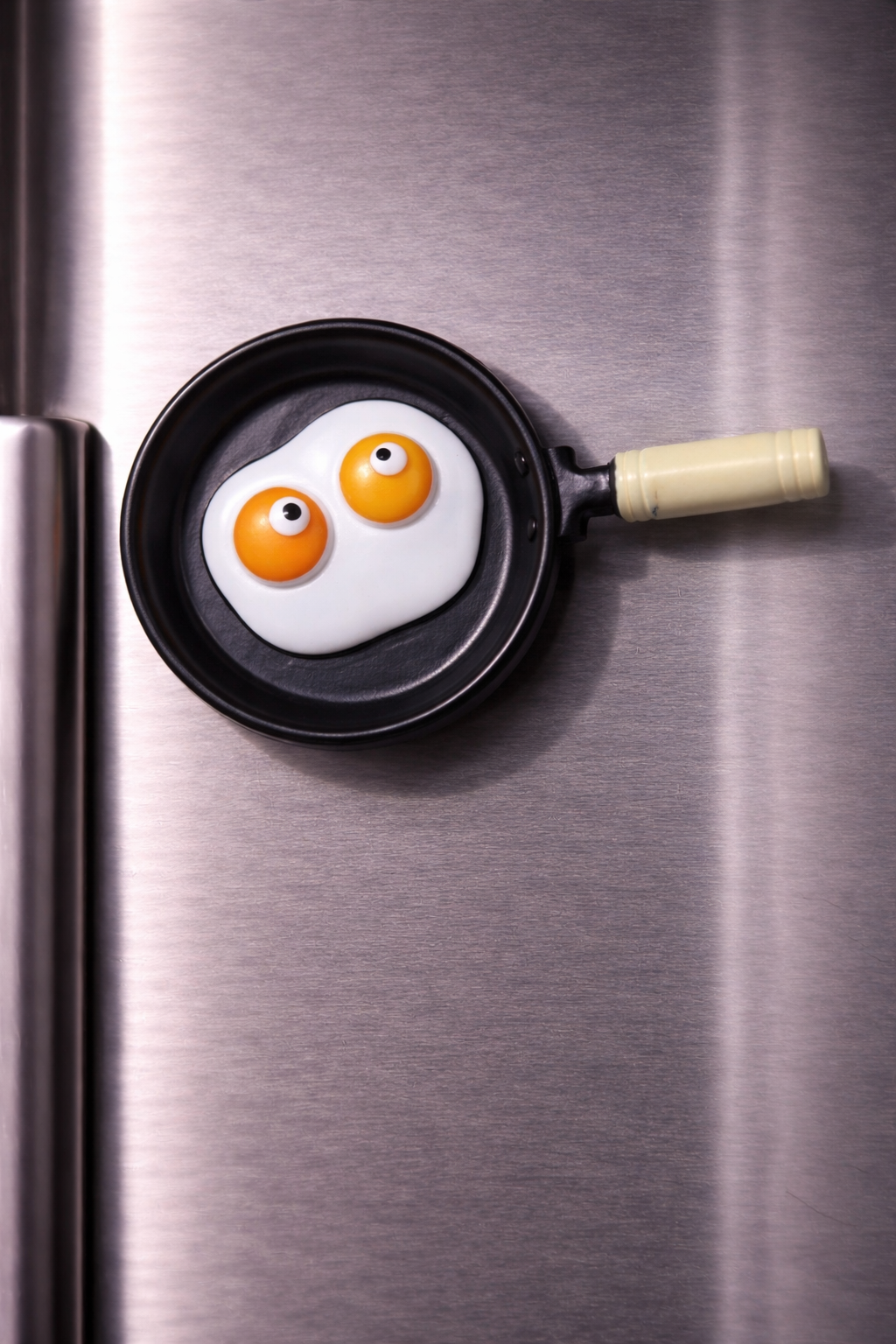 Magnete da frigorifero – Padella con uovo dagli occhi buffi – Immagine 1