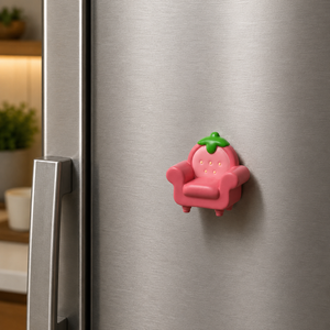 Magnete da frigorifero – Poltrona rosa alla fragola – Immagine 2