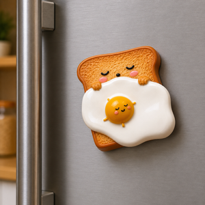 Magnete da frigorifero – Toast e uovo – Immagine 2