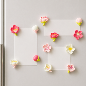 Magneti da frigorifero fiori assortiti – 12 pezzi – Immagine 1