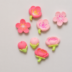 Magneti da frigorifero fiori rosa – 8 pezzi – Immagine 2