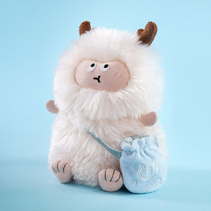 Mostriciattolo bianco Gulu di peluche – Immagine 2