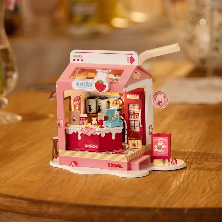 Negozio di latte alla fragola in miniatura – Immagine 7