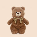 Orso classico di peluche con fiocco – 28,5 cm – Immagine 1