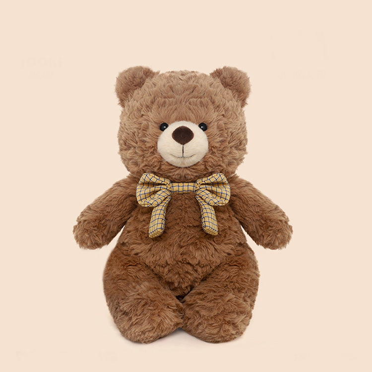 Orso classico di peluche con fiocco – 28,5 cm – Immagine 1