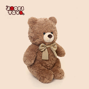 Orso classico di peluche con fiocco – 28,5 cm – Immagine 2