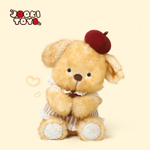 Orso elegante di peluche con cappello – 38 cm – Immagine 2