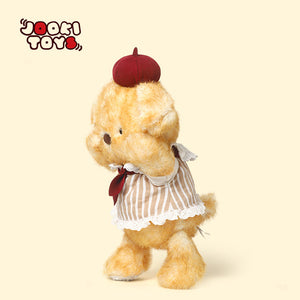Orso elegante di peluche con cappello – 38 cm – Immagine 5