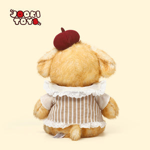 Orso elegante di peluche con cappello – 38 cm – Immagine 7