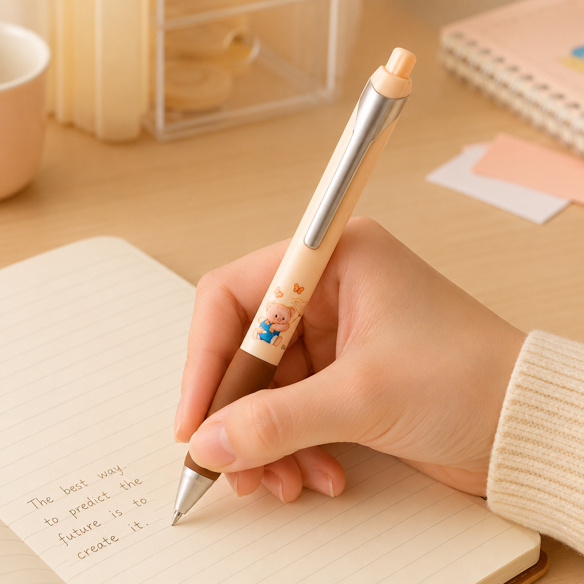 Penna a scatto con orsetto – Immagine 10