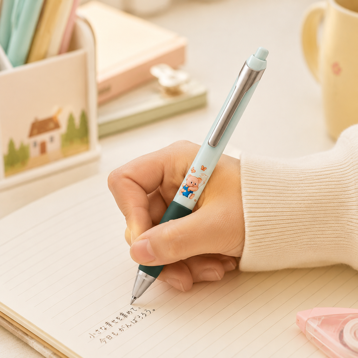 Penna a scatto con orsetto – Immagine 6