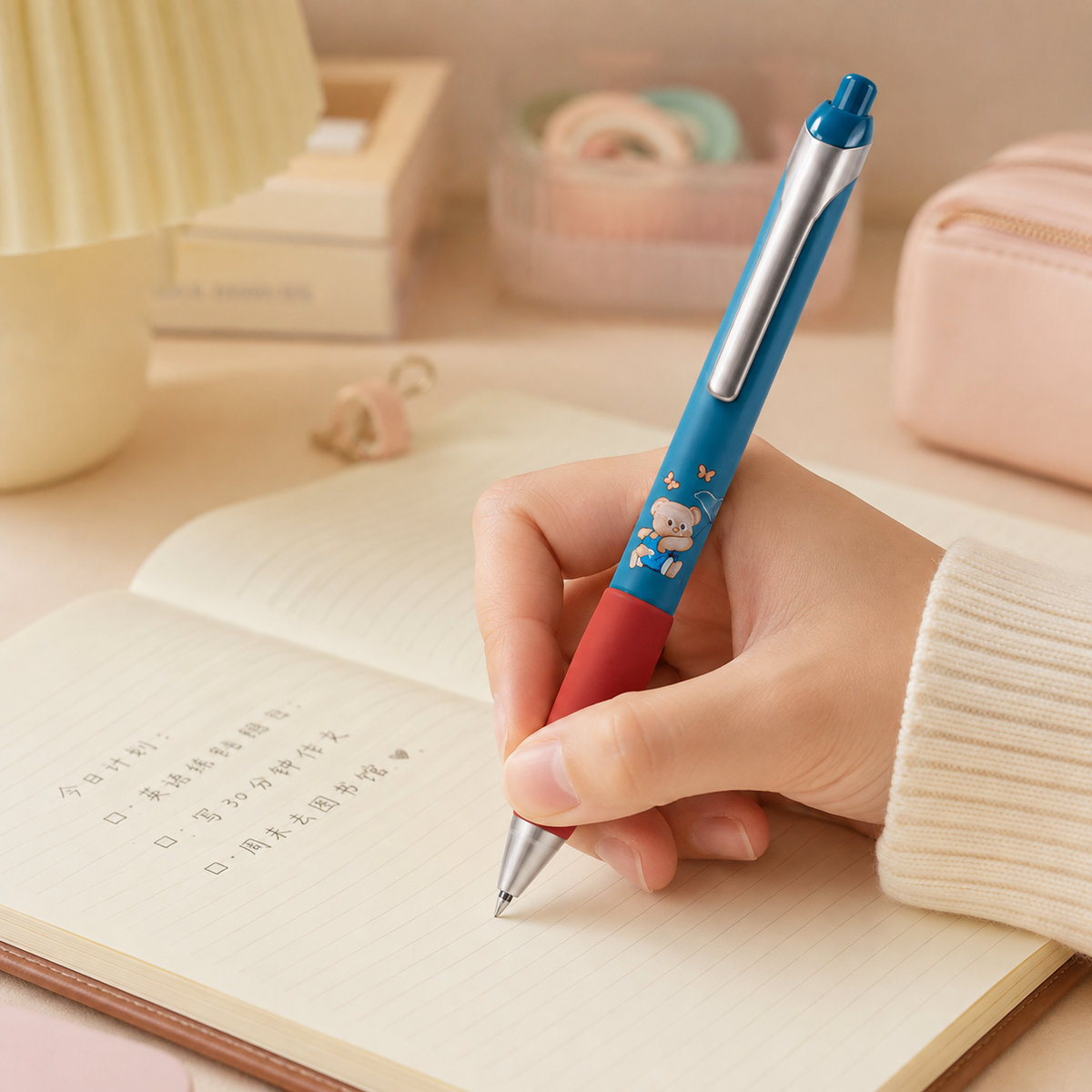 Penna a scatto con orsetto – Immagine 9