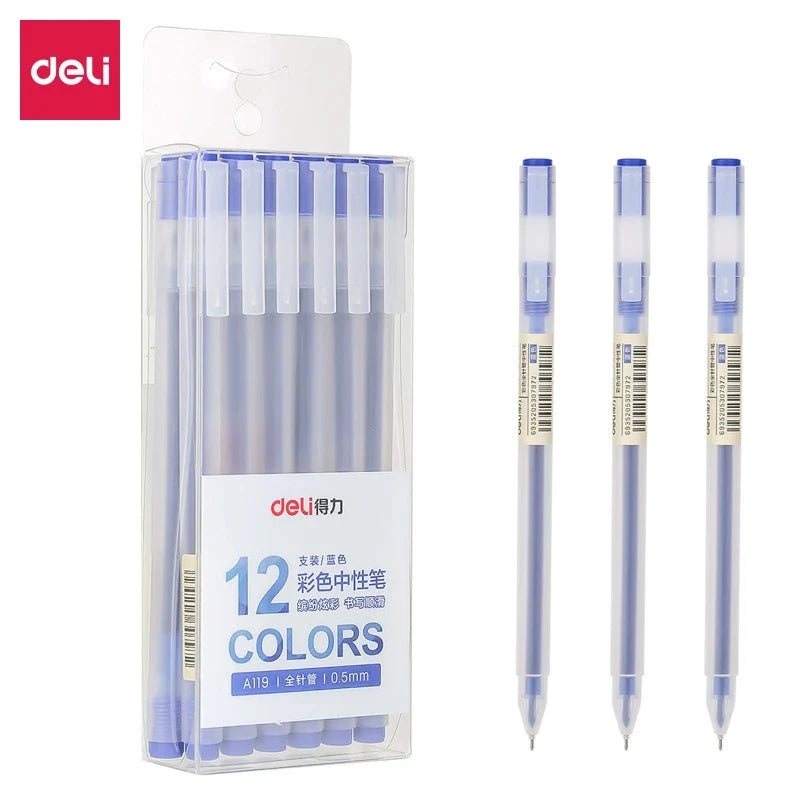 Penna gel blu a punta fine – 0,5 mm – Immagine 5