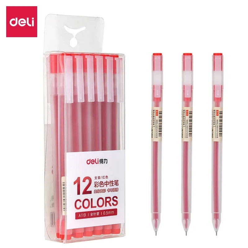 Penna gel rossa a punta fine – 0,5 mm – Immagine 3