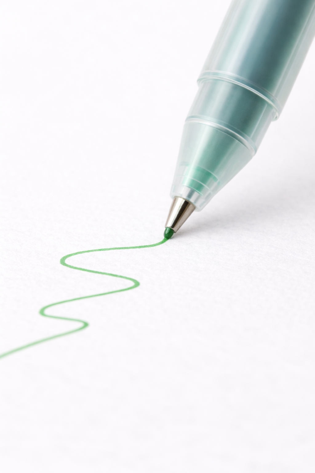 Penna gel verde a punta fine – 0,5 mm – Immagine 2