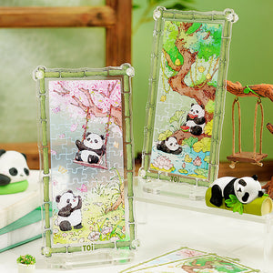 Puzzle panda con cornice in acrilico – 55 pezzi – Immagine 10