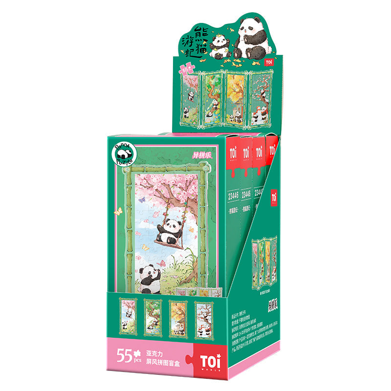 Puzzle panda con cornice in acrilico – 55 pezzi – Immagine 2