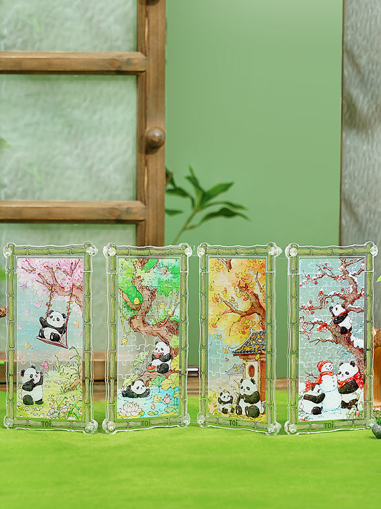 Puzzle panda con cornice in acrilico – 55 pezzi – Immagine 6