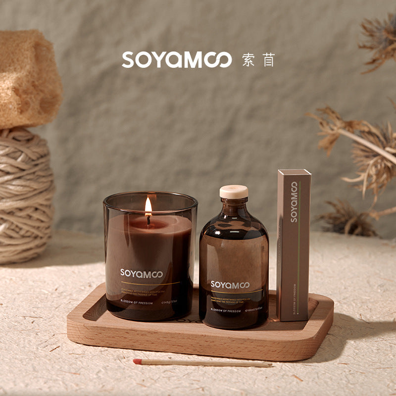 Set profumi per la casa – Candela, diffusore a bastoncini e incenso – Immagine 1