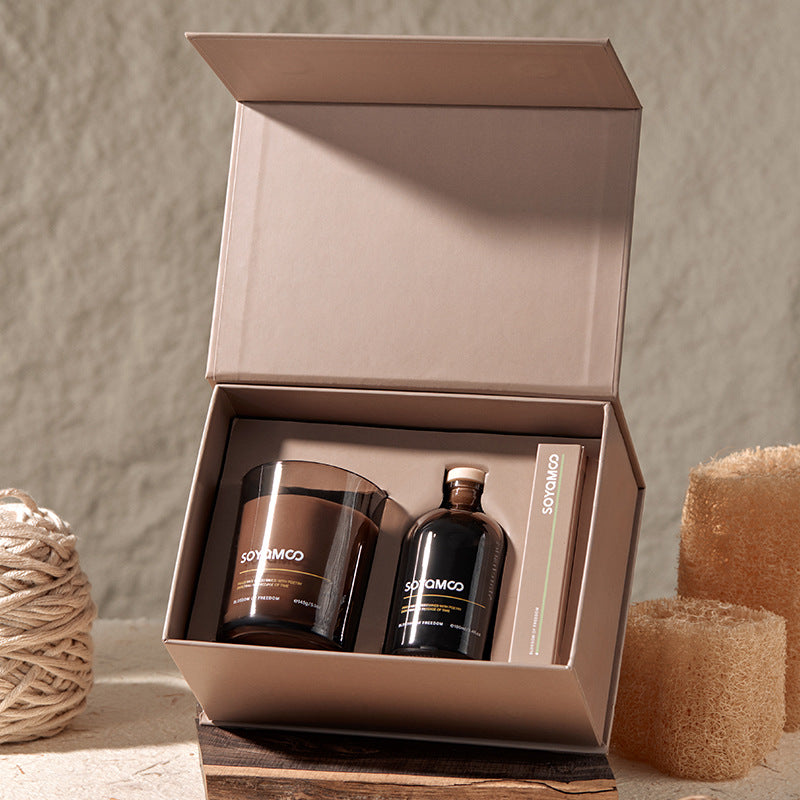 Set profumi per la casa – Candela, diffusore a bastoncini e incenso – Immagine 3