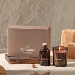 Set profumi per la casa – Candela, diffusore a bastoncini e incenso – Immagine 4