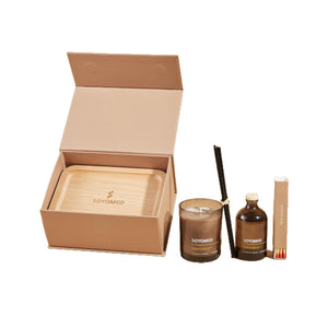 Set profumi per la casa – Candela, diffusore a bastoncini e incenso – Immagine 5