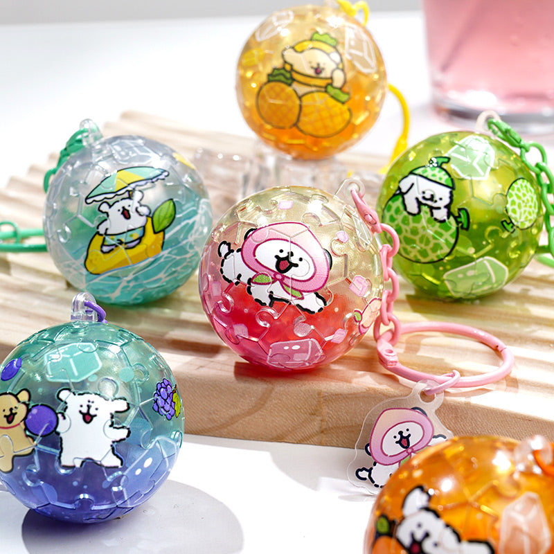 Sfera puzzle ad acqua con catenella – Immagine 12