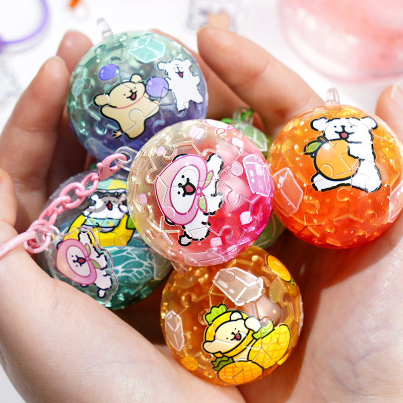 Sfera puzzle ad acqua con catenella – Immagine 16