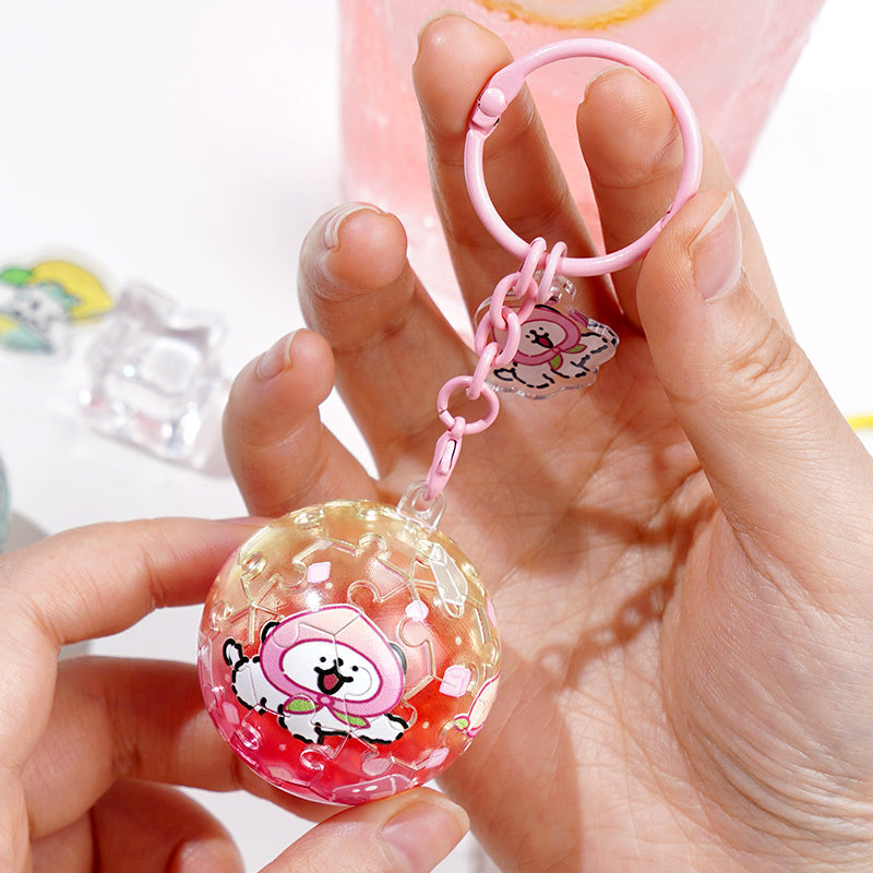 Sfera puzzle ad acqua con catenella – Immagine 9
