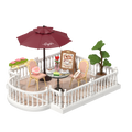 Terrazza del caffè in miniatura da assemblare – Immagine 1